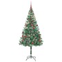 Árbol de Navidad artificial Verde 180 cm PVC y acero