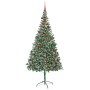 Árbol de Navidad artificial Verde 210 cm PVC y acero