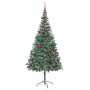 Árbol de Navidad artificial Verde 210 cm PVC y acero