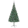 Árbol de Navidad artificial Verde 210 cm PVC y acero