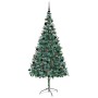 Árbol de Navidad artificial Verde 210 cm PVC y acero