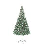 Árbol de Navidad artificial Verde 210 cm PVC y acero