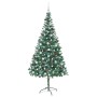 Árbol de Navidad artificial Verde 210 cm PVC y acero