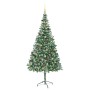 Árbol de Navidad artificial Verde 210 cm PVC y acero
