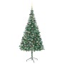 Árbol de Navidad artificial Verde 210 cm PVC y acero
