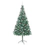 Árbol de Navidad artificial Verde 210 cm PVC y acero