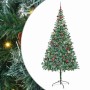 Árbol de Navidad artificial Verde 210 cm PVC y acero