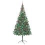 Árbol de Navidad artificial Verde 210 cm PVC y acero