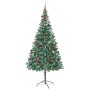 Árbol de Navidad artificial Verde 210 cm PVC y acero
