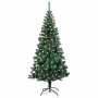 Árbol de Navidad Artificial Preiluminado Verde 120 cm