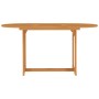 Conjunto de comedor de jardín 7 piezas madera maciza de teca
