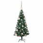 Árbol de Navidad Artificial Preiluminado Verde 120 cm