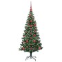 Árbol de Navidad Artificial Preiluminado Verde 120 cm