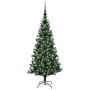Árbol de Navidad Artificial Preiluminado Verde 120 cm