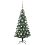 Árbol de Navidad Artificial Preiluminado Verde 120 cm