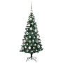 Árbol de Navidad Artificial Preiluminado Verde 120 cm