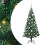 Árbol de Navidad Artificial Preiluminado Verde 120 cm