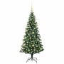 Árbol de Navidad Artificial Preiluminado Verde 120 cm