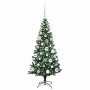 Árbol de Navidad Artificial Preiluminado Verde 120 cm
