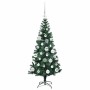Árbol de Navidad Artificial Preiluminado Verde 120 cm