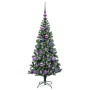 Árbol de Navidad Artificial Preiluminado Verde 120 cm
