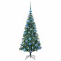 Árbol de Navidad Artificial Preiluminado Verde 120 cm