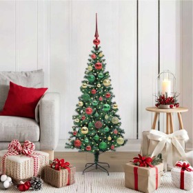 Árbol de Navidad Artificial Preiluminado Verde 120 cm