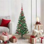 Árbol de Navidad Artificial Preiluminado Verde 120 cm