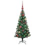 Árbol de Navidad Artificial Preiluminado Verde 120 cm