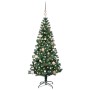 Árbol de Navidad Artificial Preiluminado Verde 150 cm