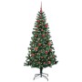 Árbol de Navidad Artificial Preiluminado Verde 150 cm