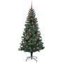Árbol de Navidad Artificial Preiluminado Verde 150 cm