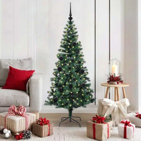 Árbol de Navidad Artificial Preiluminado Verde 150 cm