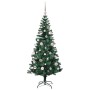 Árbol de Navidad Artificial Preiluminado Verde 150 cm