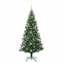 Árbol de Navidad Artificial Preiluminado Verde 150 cm