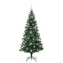 Árbol de Navidad Artificial Preiluminado Verde 150 cm