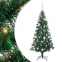 Árbol de Navidad Artificial Preiluminado Verde 150 cm