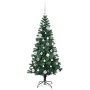 Árbol de Navidad Artificial Preiluminado Verde 150 cm