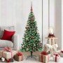 Árbol de Navidad Artificial Preiluminado Verde 150 cm
