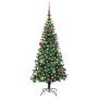 Árbol de Navidad Artificial Preiluminado Verde 150 cm