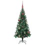 Árbol de Navidad Artificial Preiluminado Verde 150 cm