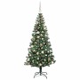 Árbol de Navidad Artificial Preiluminado Verde 180 cm