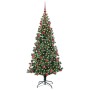 Árbol de Navidad Artificial Preiluminado Verde 180 cm