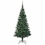 Árbol de Navidad Artificial Preiluminado Verde 180 cm