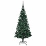 Árbol de Navidad Artificial Preiluminado Verde 180 cm