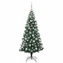 Árbol de Navidad Artificial Preiluminado Verde 180 cm