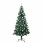 Árbol de Navidad Artificial Preiluminado Verde 180 cm