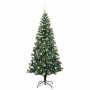 Árbol de Navidad Artificial Preiluminado Verde 180 cm