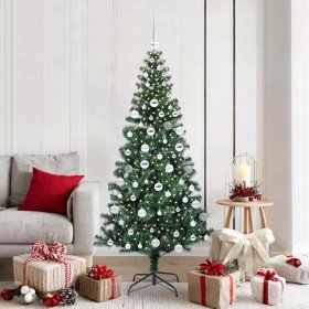 Árbol de Navidad Artificial Preiluminado Verde 180 cm