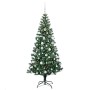 Árbol de Navidad Artificial Preiluminado Verde 180 cm